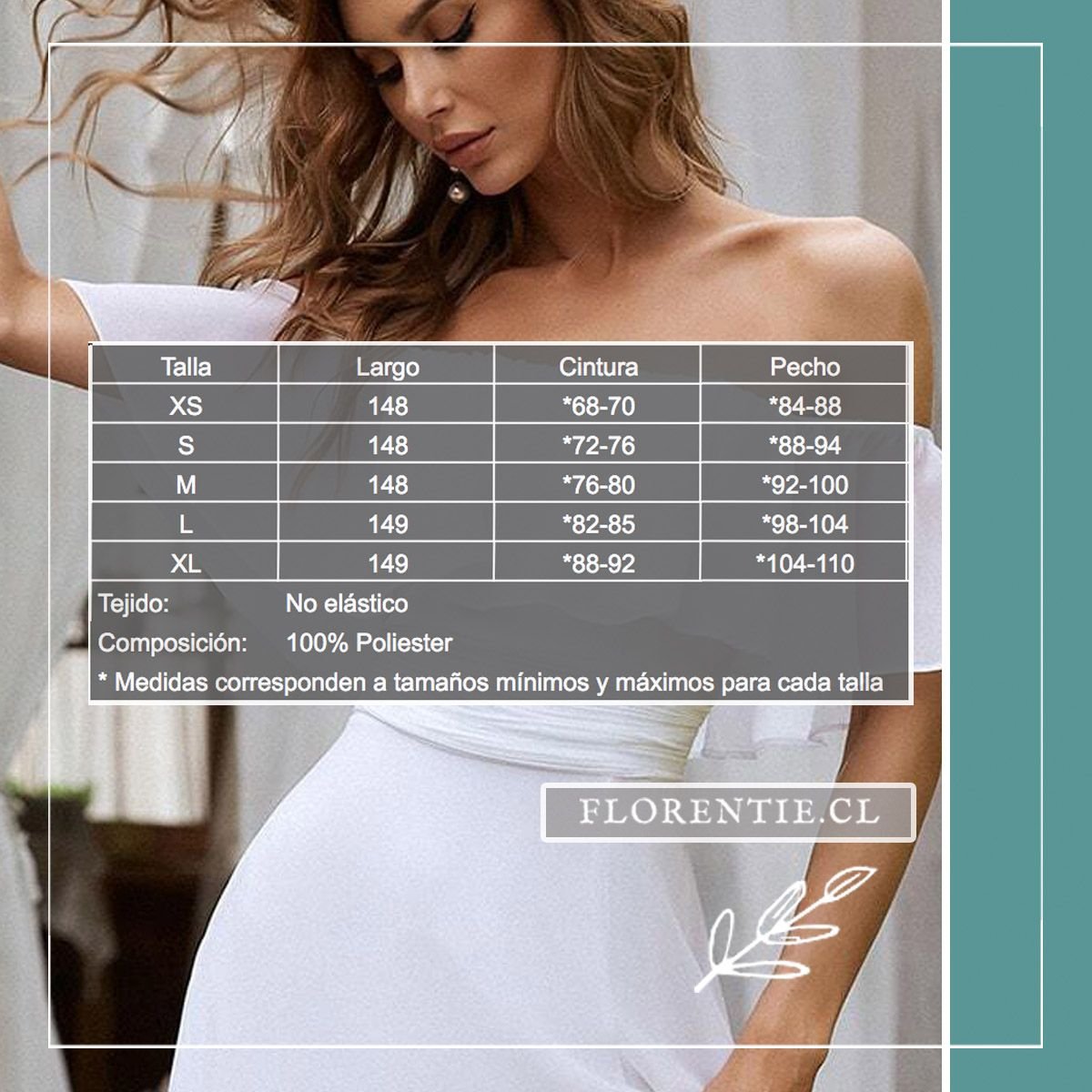 Medidas vestido novia civil Cygne