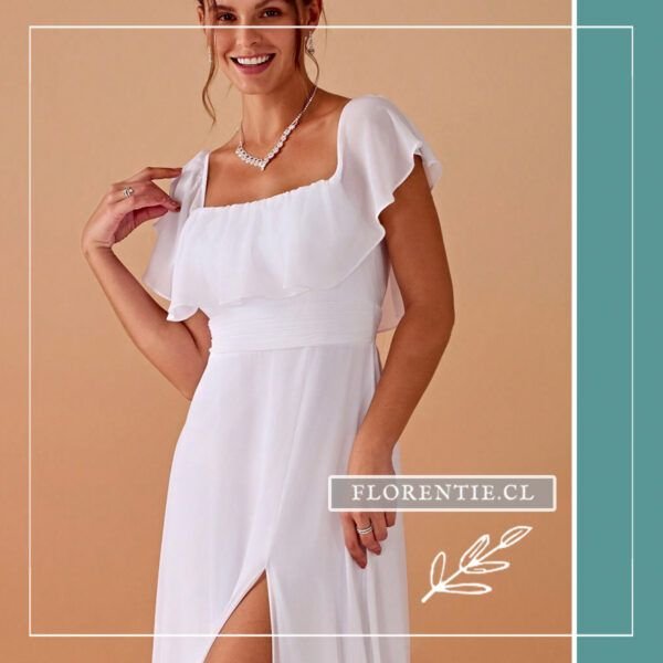 Vestido novia civil cygne - Imagen 4