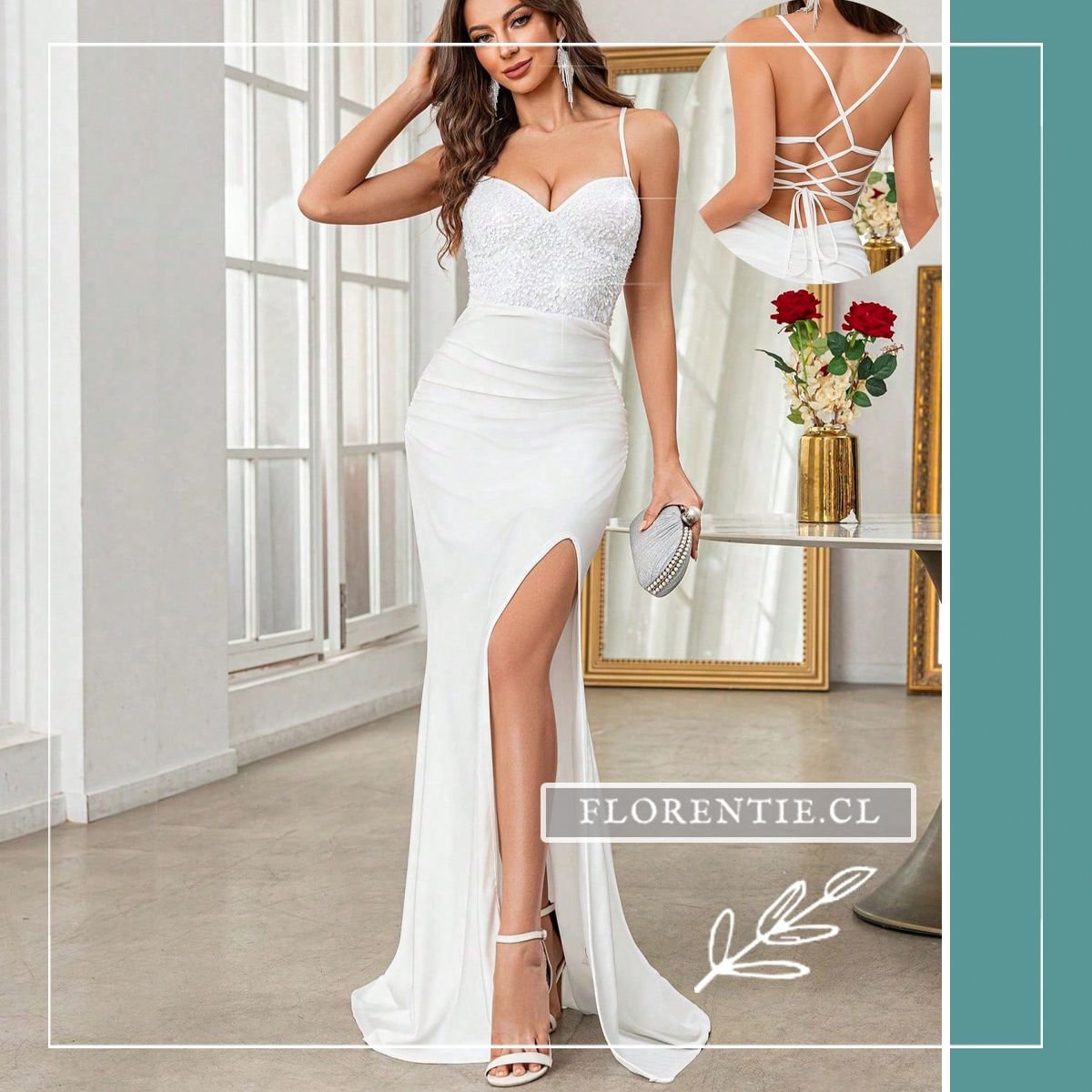 Vestido novia civil hejra