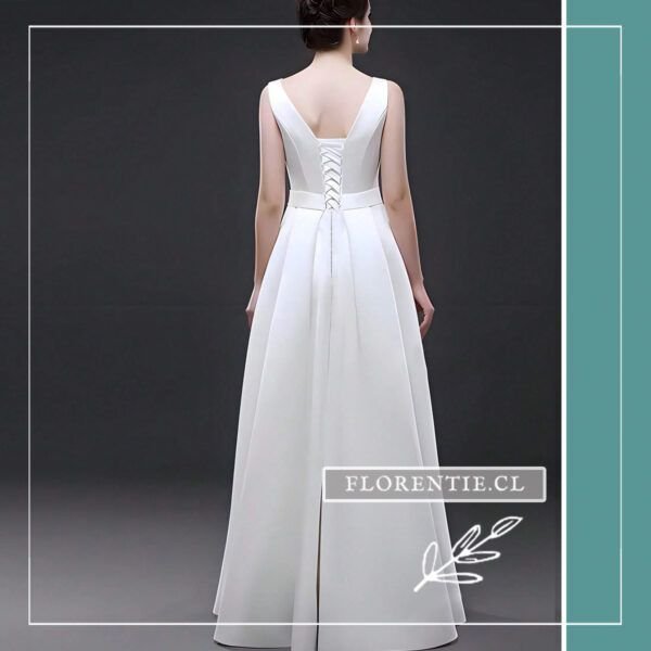 Espalda vestido matrimonio civil
