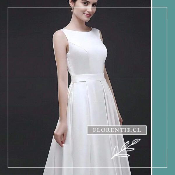 Vestido largo para matrimonio civil