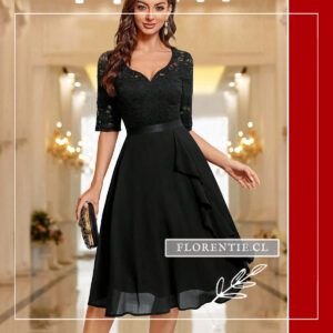 Vestido negro de coctel