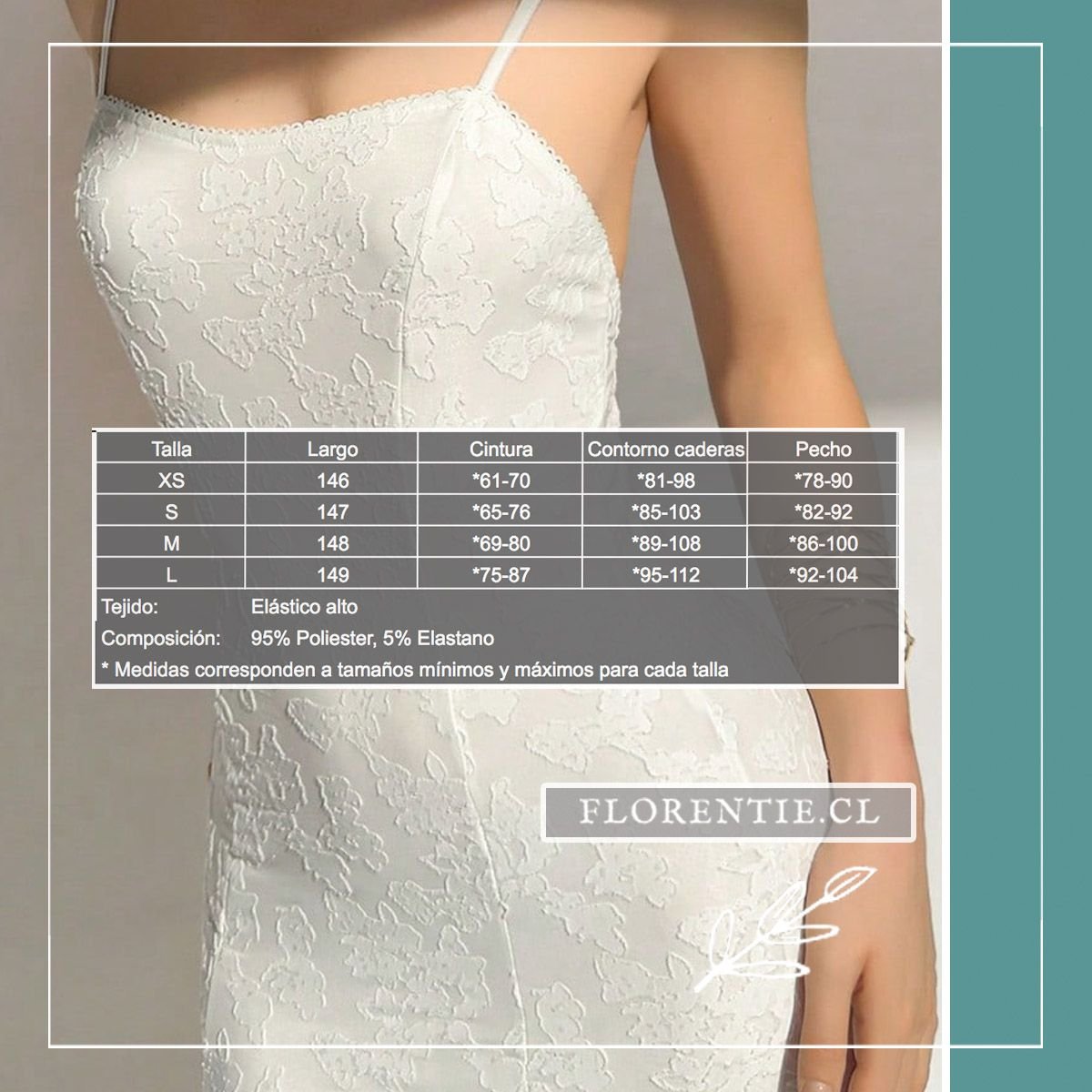 Medidas vestido civil Ivonne