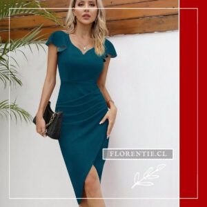 Vestido azul petróleo dama de honor Coppola