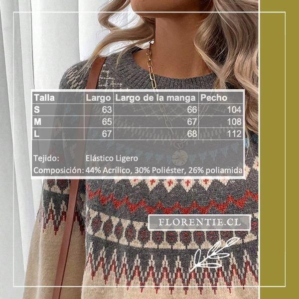 Chaleco mujer etnico beige