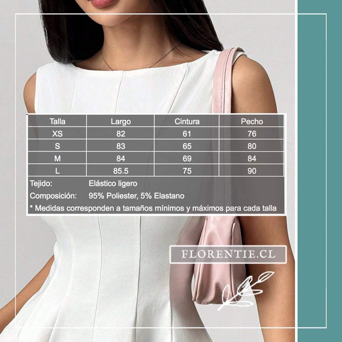 Medidas vestido novia civil Bernardette