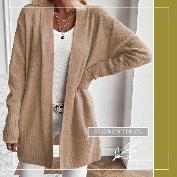 Cardigan cachemira beige