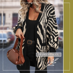 Cardigan leopardo