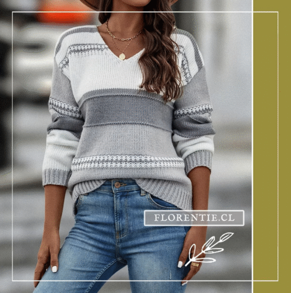 Chaleco cuello en V mujer
