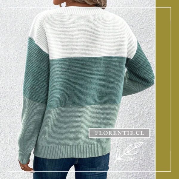 Espalda sweater cuello bote