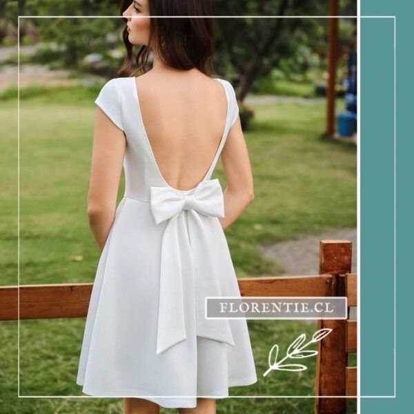 Vestido blanco Aube - Imagen 7