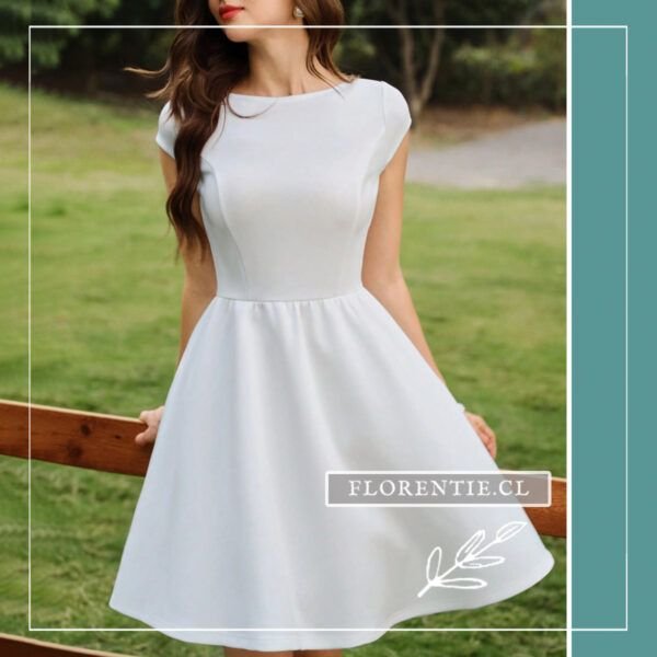 Vestido blanco Aube - Imagen 2