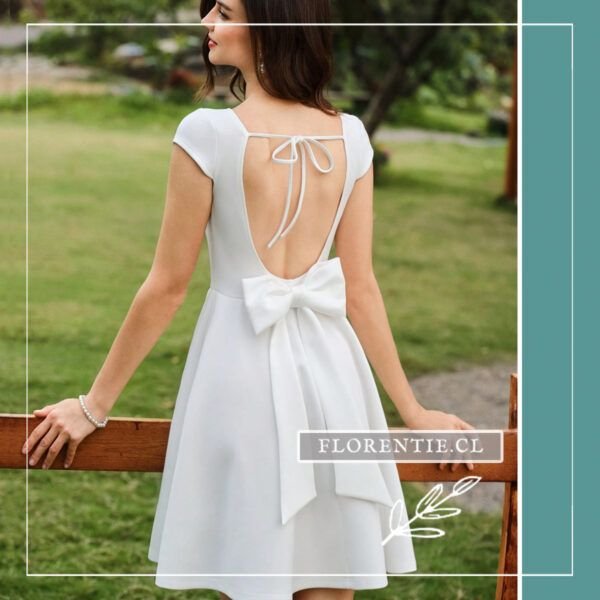 Vestido blanco Aube - Imagen 6