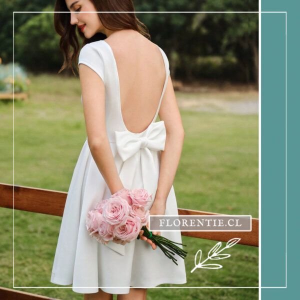 Vestido blanco Aube - Imagen 5