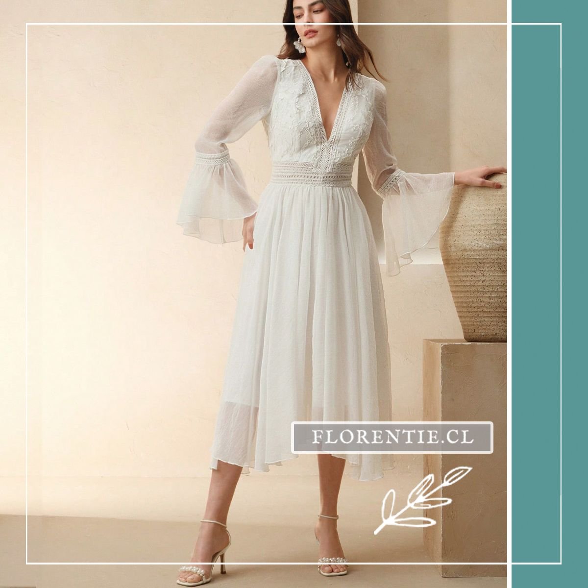 Vestido novia civil Clara - Imagen 3