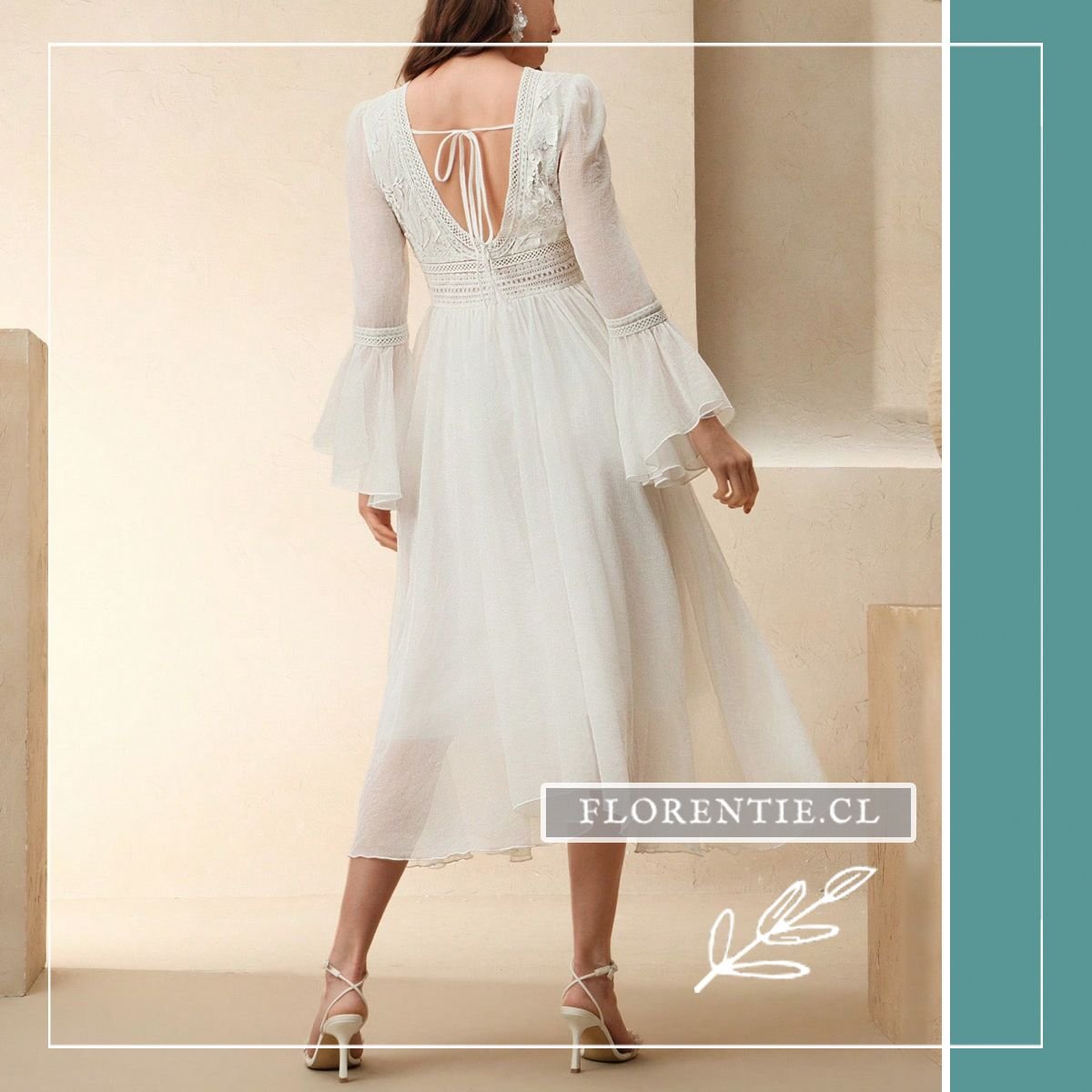 Vestido novia civil Clara - Imagen 7