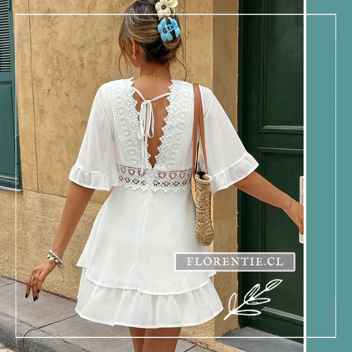 Espalda vestido de novia hippie chic
