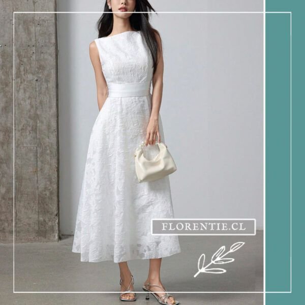 Vestido blanco Castell 4