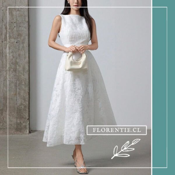 Vestido blanco Castell 5