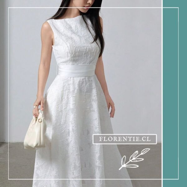 Vestido blanco Castell 6