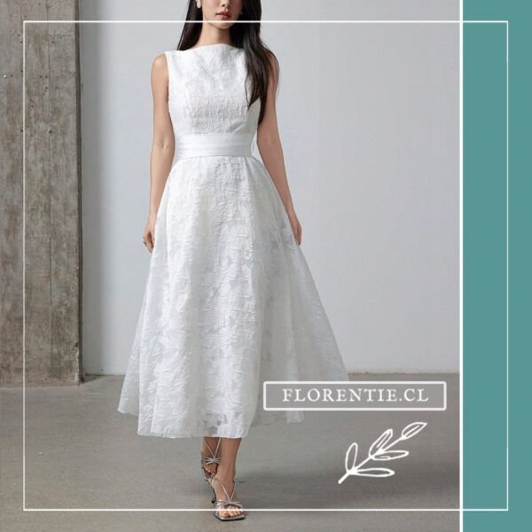 Vestido blanco Castell 7