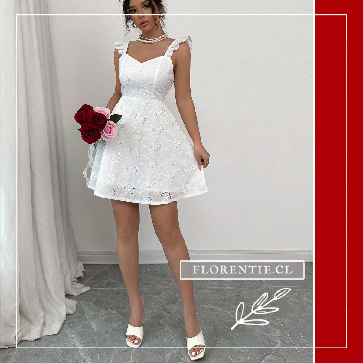 Vestido blanco Gabriela - Imagen 5