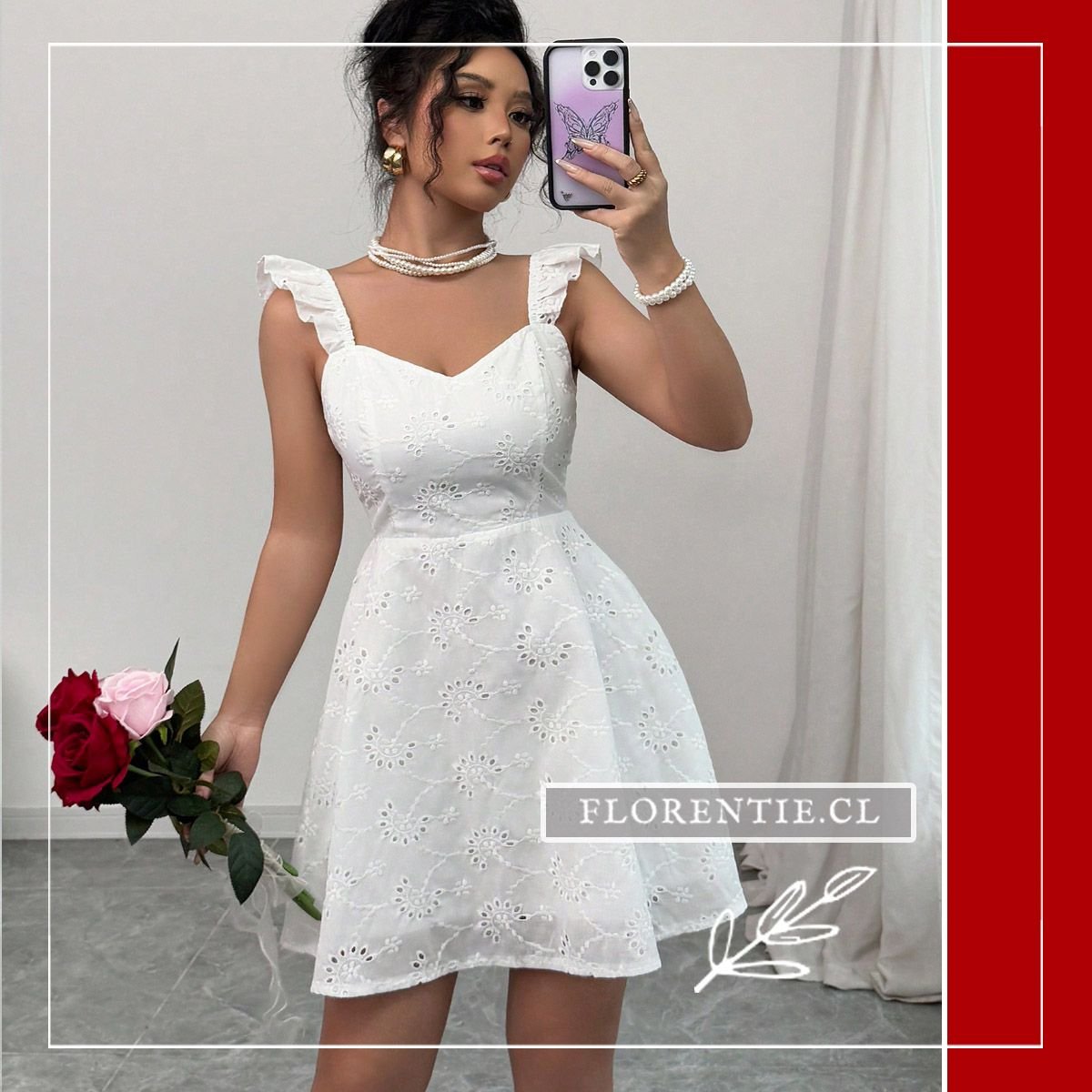 Vestido blanco Gabriela - Imagen 6