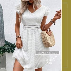 Vestido blanco corto verano