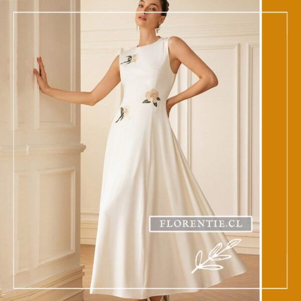 Vestido blanco matrimonio civil