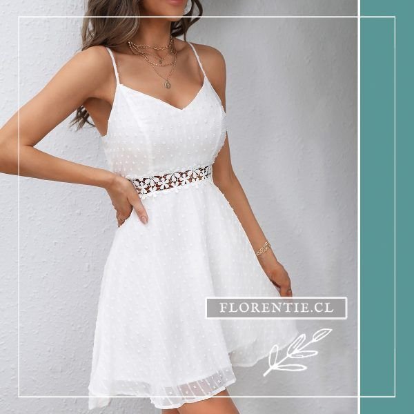 Vestido blanco primavera verano