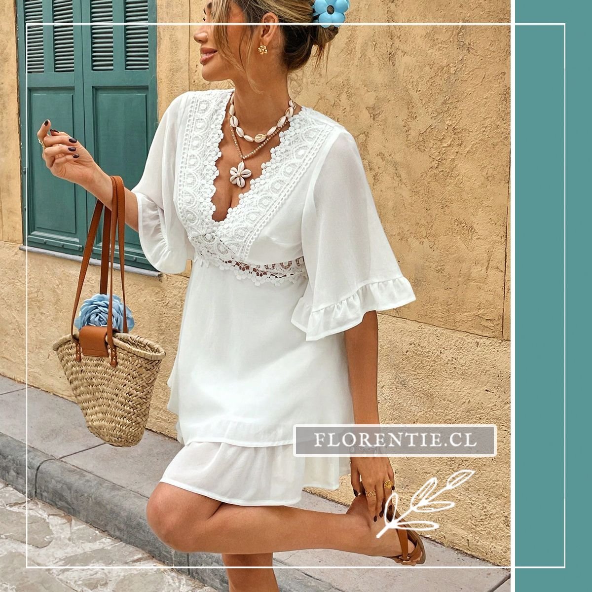 Vestido de novia civil boho chic