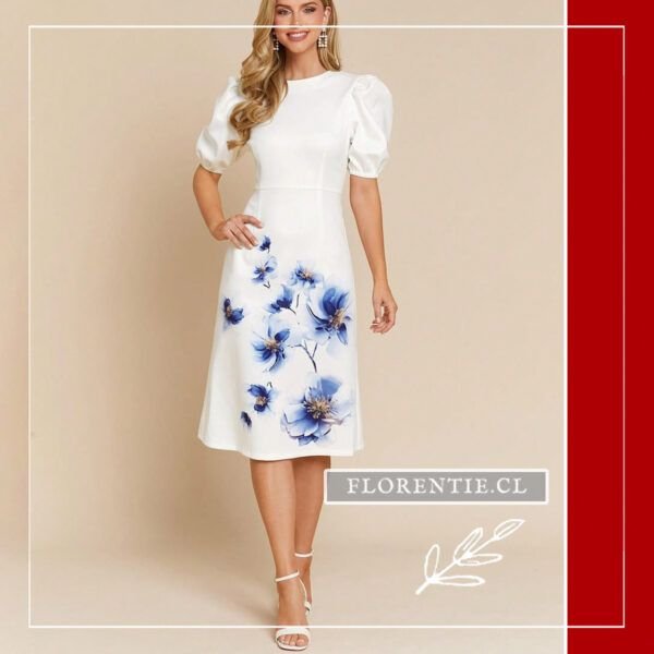 Vestido floreado midi