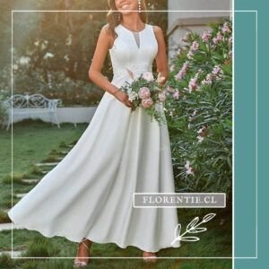 Vestido novia civil Crystal