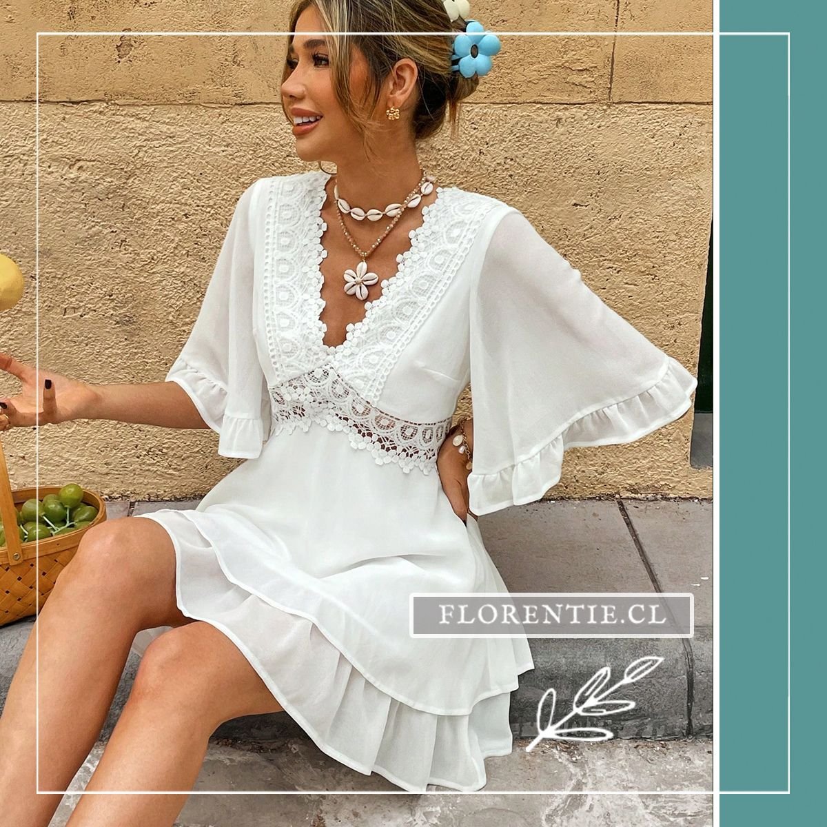 Vestido novia civil boho