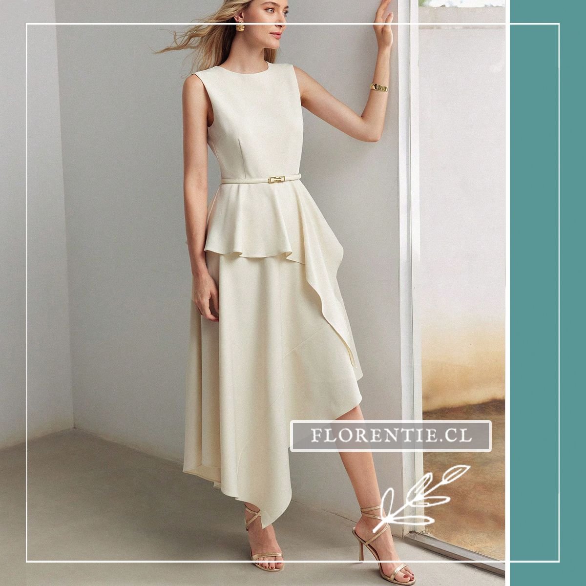 Vestido novia civil borbolet - Imagen 2