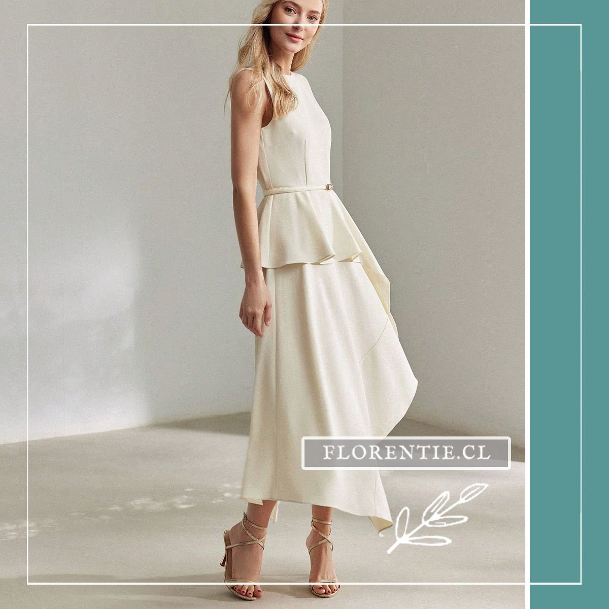 Vestido novia civil borbolet - Imagen 4