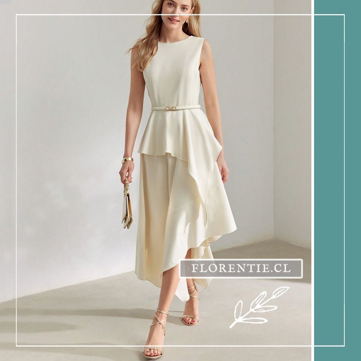 Vestido novia civil borbolet