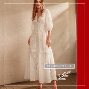 Vestido novia hippie encaje Chloe