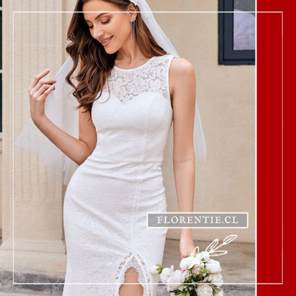 Detalle body vestido novia civil