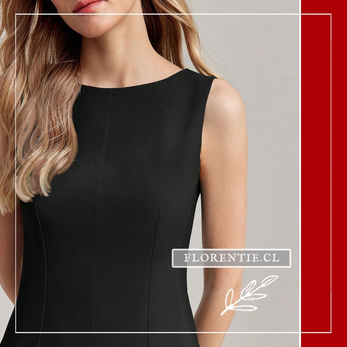 Detalle vestido mujer formal