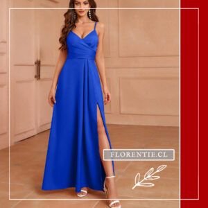 Vestido azul rey