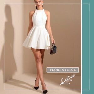 Vestido blanco corto juvenil Tunez