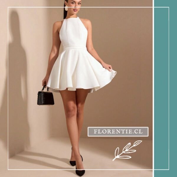 Vestido blanco joven