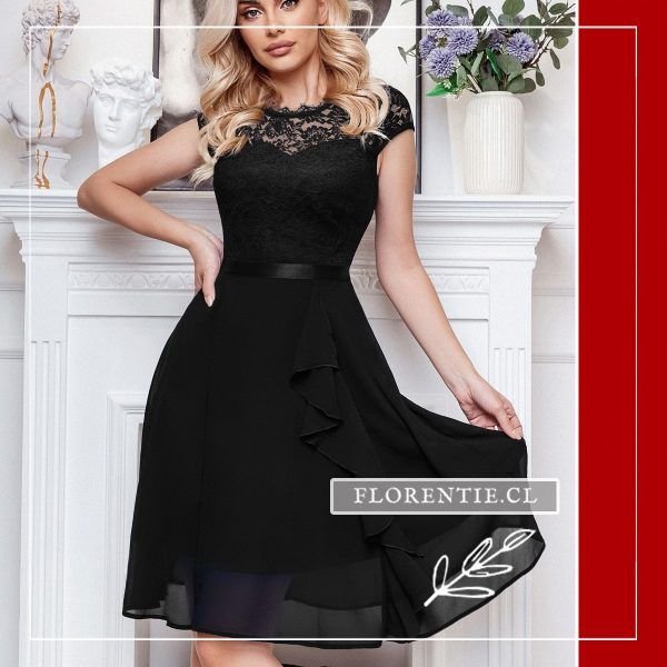 Vestido de cóctel negro