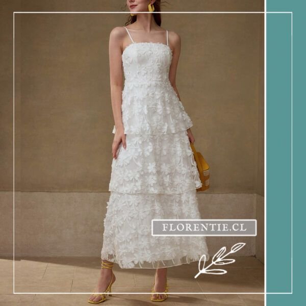 Vestido encaje floral Alondra