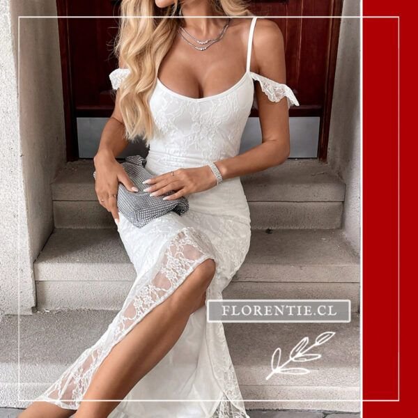 Vestido novia civil tirantes