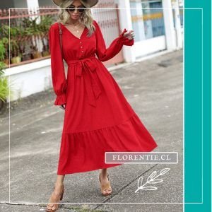 Vestido rojo boho Chile