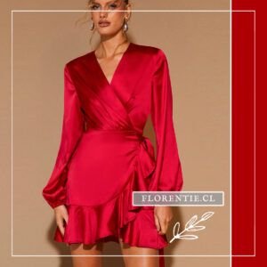 Vestido rojo mujer