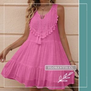 Vestido rosado verano