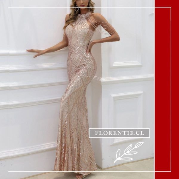 Vestido Champagne dorado